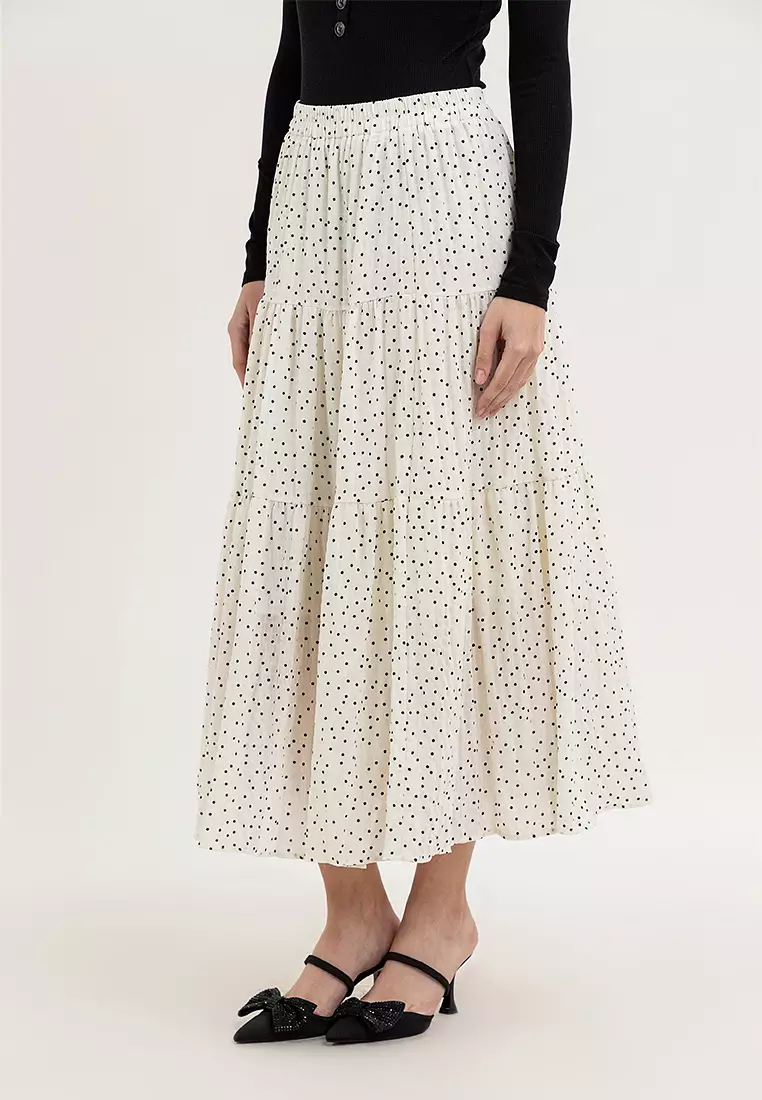 Carina Polka Dots Long Skirt