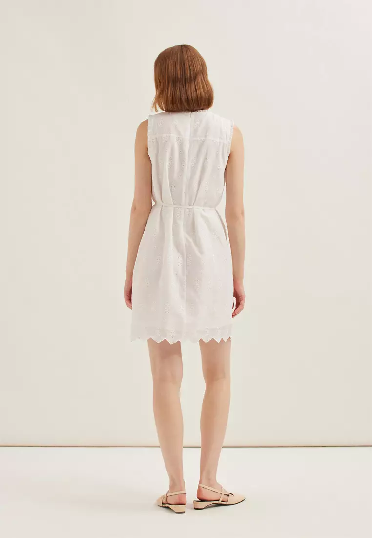 Cotton Broderie Shift Dress
