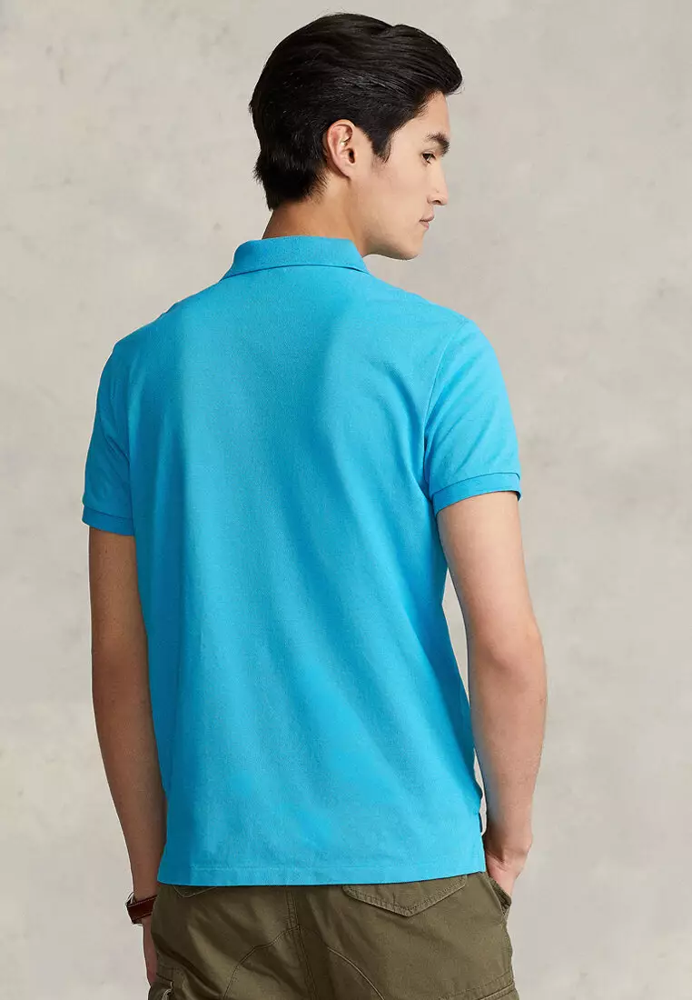 Custom Slim Fit Mesh Short Sleeve Polo Shirt