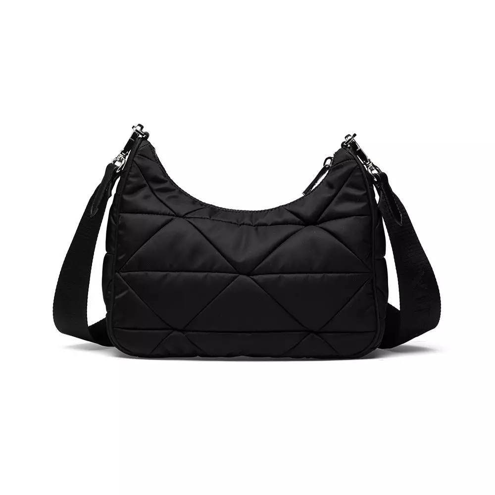 Jual Prada Prada ReNylon Padded Hobo Bag Black Original 2024 ZALORA