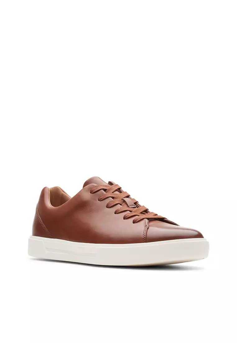 Buy CLARKS Mens Un Costa Lace Trainers British Tan Leather 2025 - Main Image
