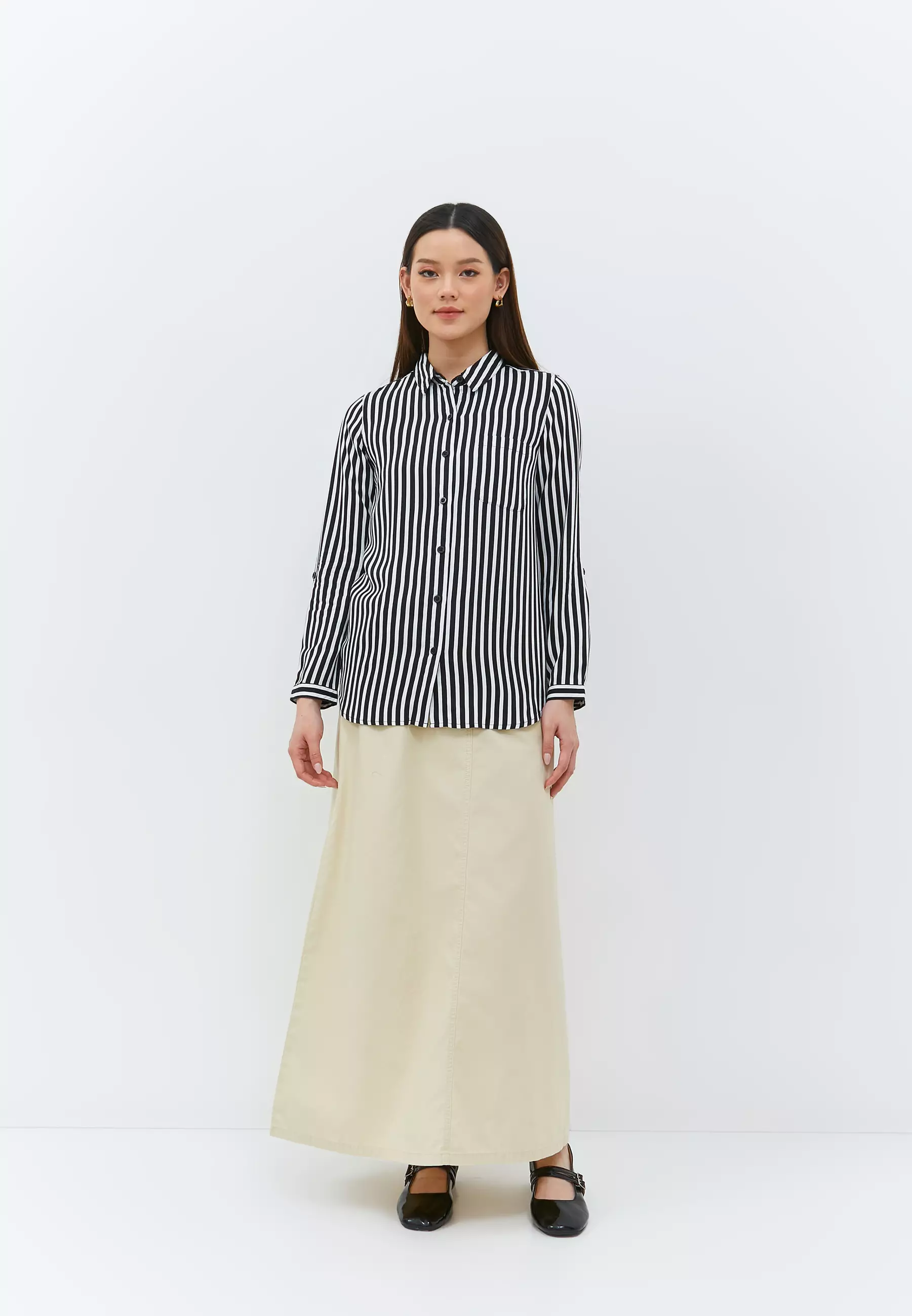 Aemma Light Black Stripe Shirt (G.11656)