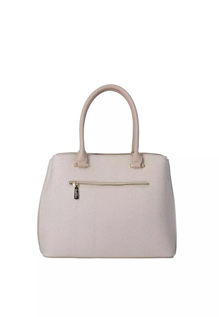 CR Solene Top Handle Bag - Beige