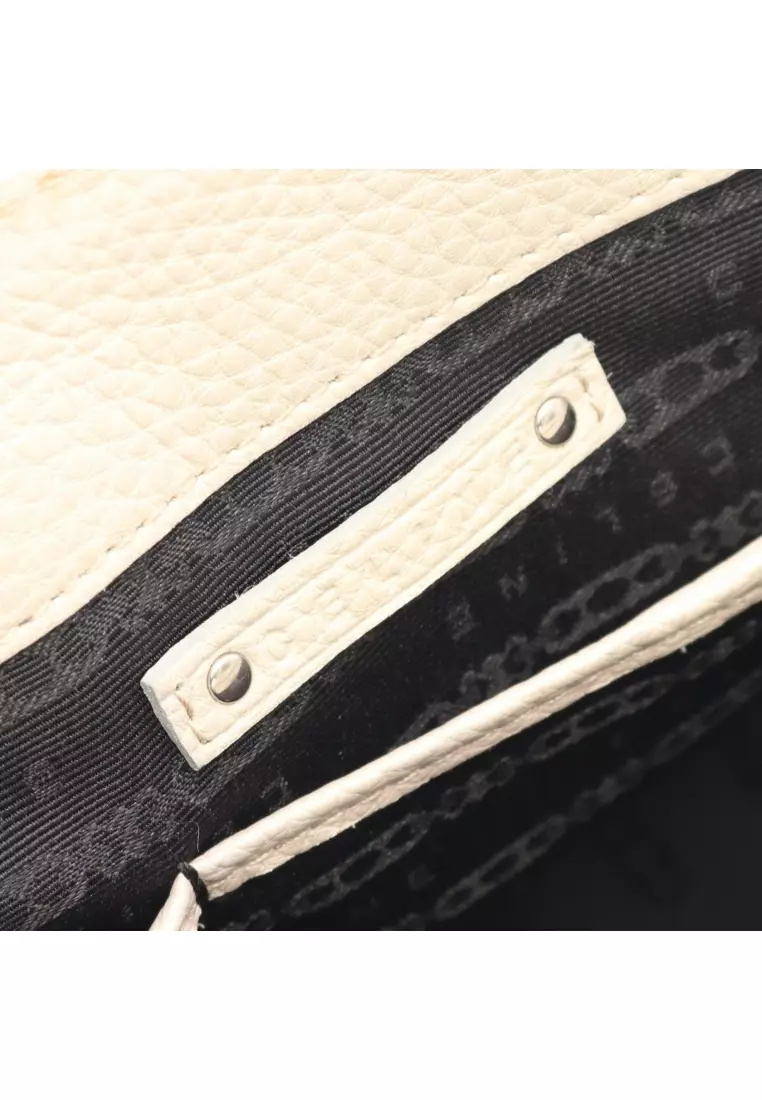 Pre-Loved Celine boogie bag Handbag leather off white