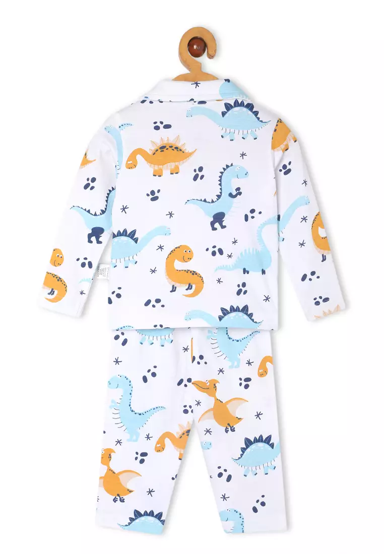 Kids And Baby Pajama Nightsuit  Set - Dino Trip