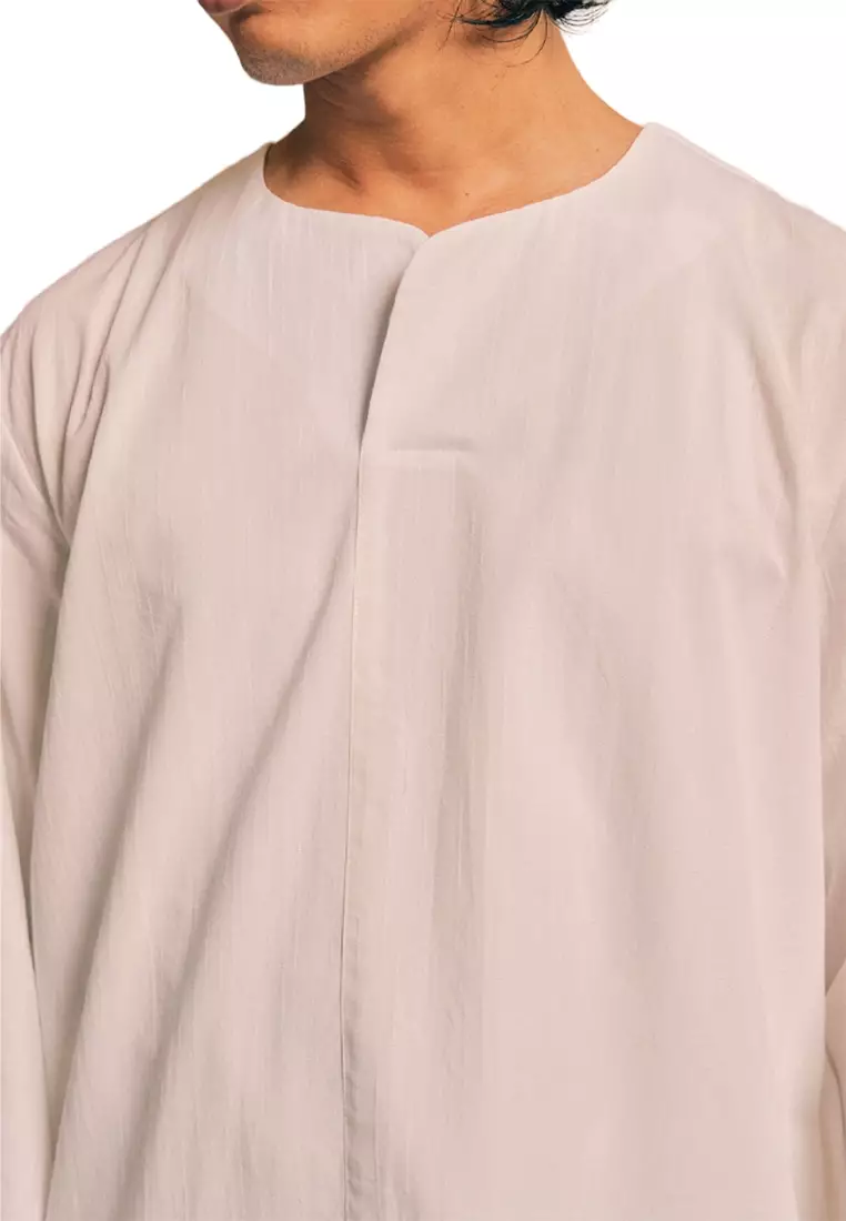 UMMA Purnama Kurta Bakawali Raya 2024 in White
