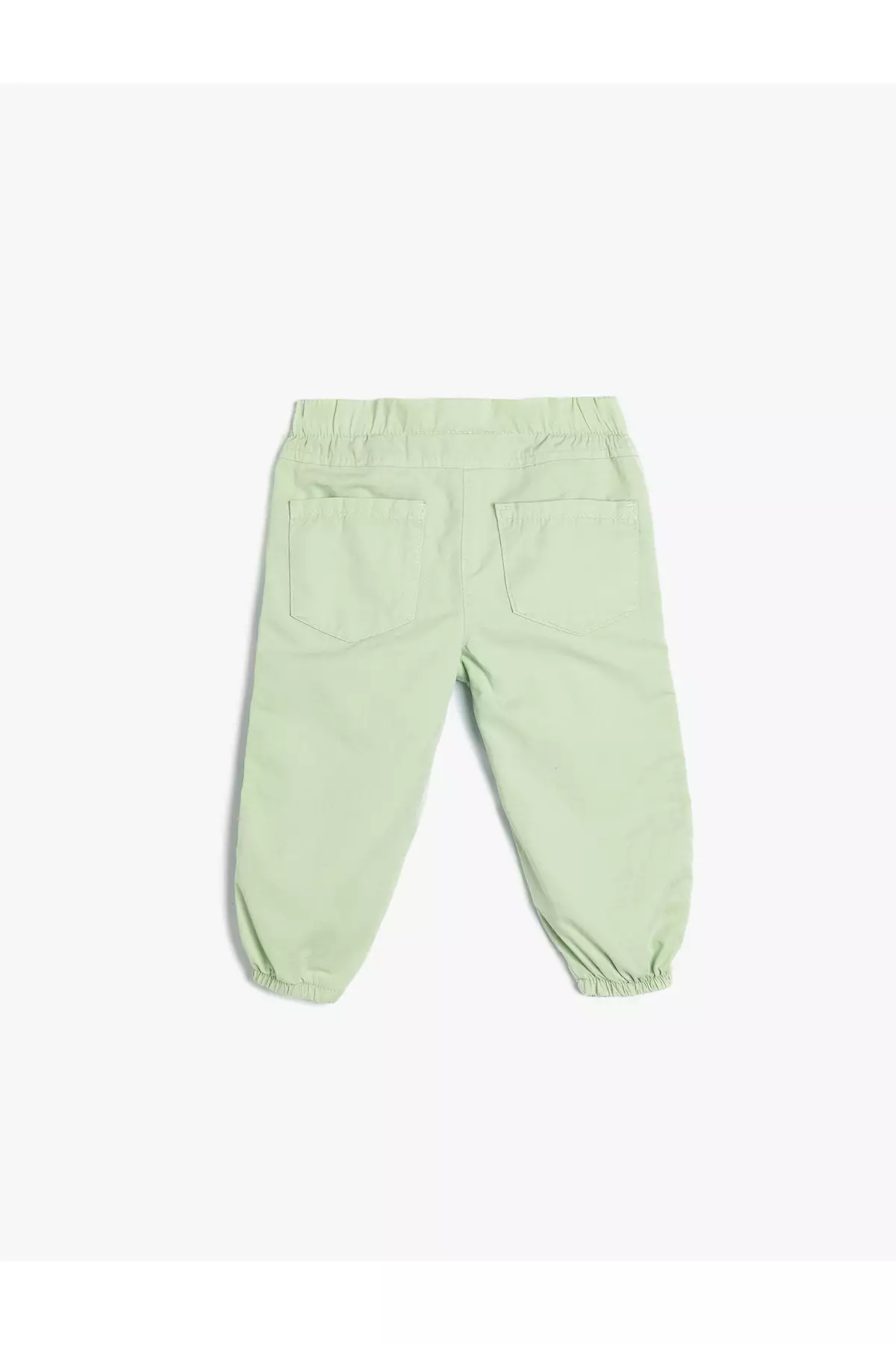Parachute Trousers Elastic Waist Pocket Cotton