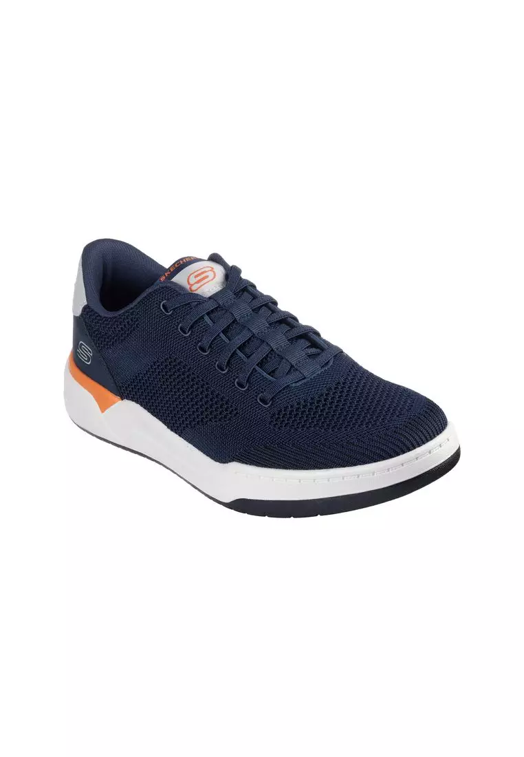 Discount on Skechers  shoes - SKU: Skechers Mens Corliss - Dorset Knitted Bungee Lace Sneaker