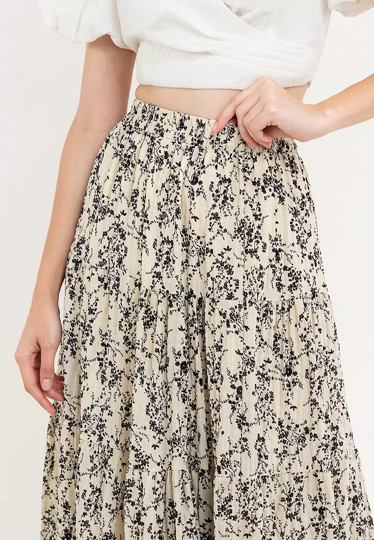 Janina Floral Long Skirt