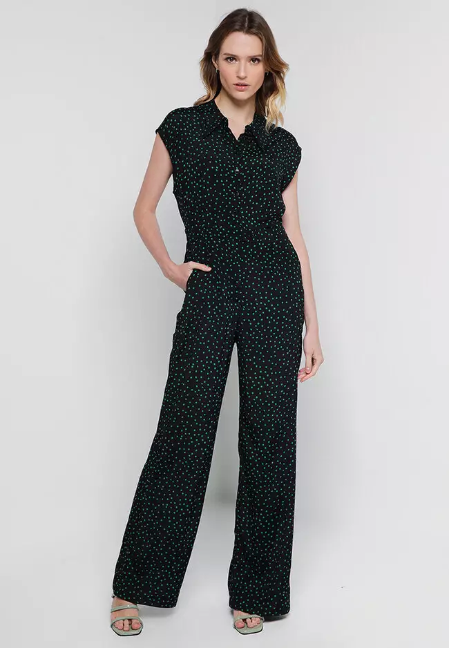 Mango spotty jumpsuit new arrivals
