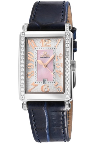 Gevril blue Gevril Women's Avenue of Americas Mini MOP Dial Leather Watch 19F57AC68F4DB7GS_1