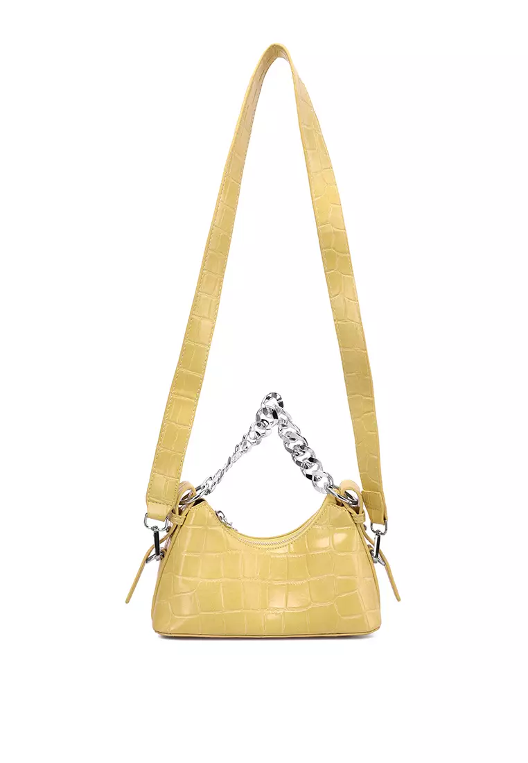 Tas Baguette Siap Acara Kuning