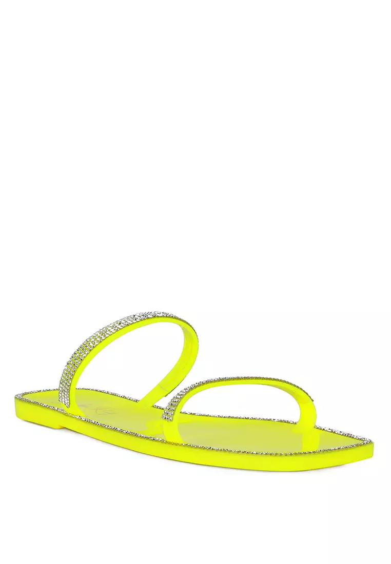 Neon yellow flats new arrivals