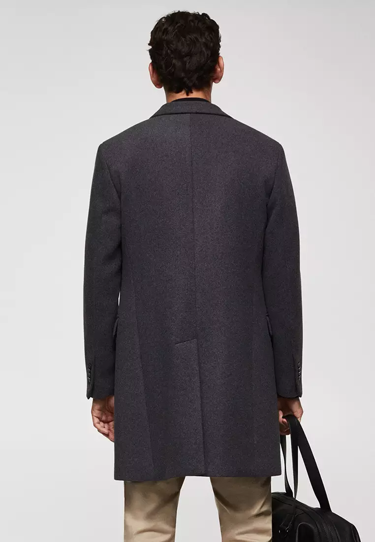 Buy MANGO Man Long Recycled Wool Coat 2024 Online | ZALORA Philippines