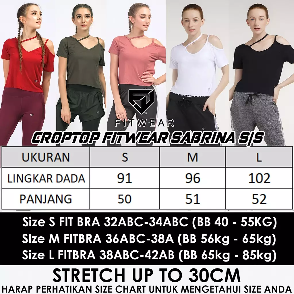FITWEAR - SABRINA CROPTOPS S/S - ARMY