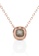Her Jewellery gold Aria Pendant (Rose Gold) - Made with premium grade crystals from Austria 3EA4AAC3E12B5DGS_4
