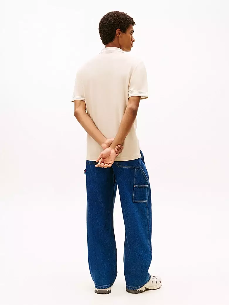 Tommy Hilfiger - Tommy Flag Embroidery Tipped Polo Shirt