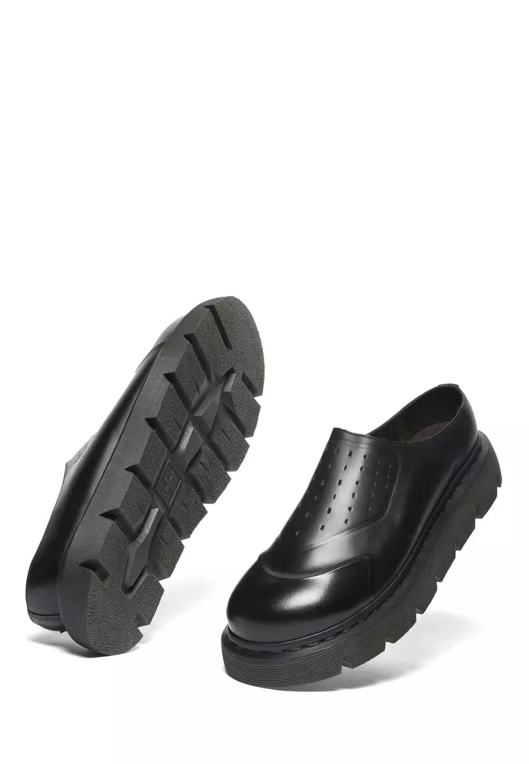 debe820 Buy Dr. Martens 14XX VENT XX02 Smooth Leather Mules Black Sandals