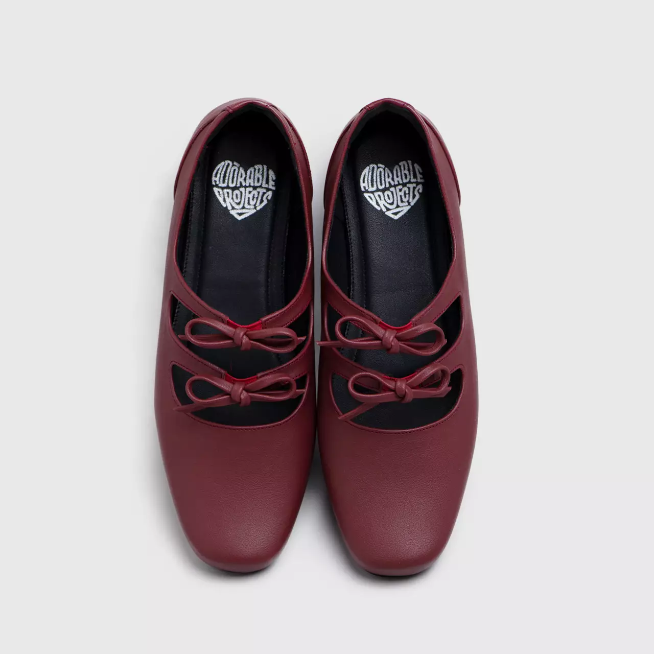 Madison Flat Shoes Maroon