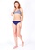 FUNFIT Crossover Bikini Top in Trellis Print (XS - L) 09B8BUS50BC2ADGS_4