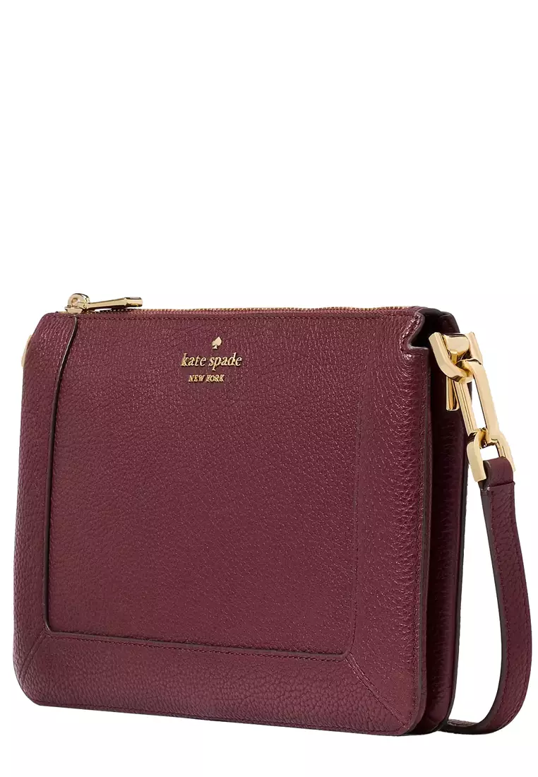 Lena Double Compartment Crossbody Bag in Cherrywood KH430