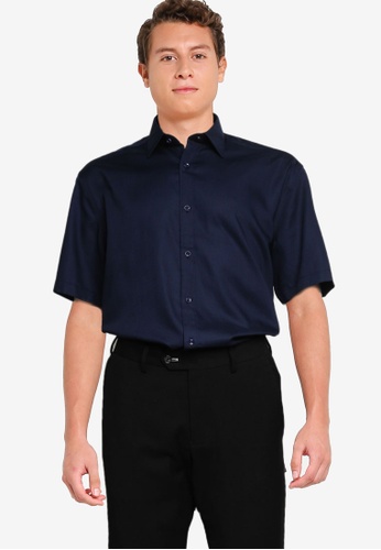 G2000 navy Smart Fit Easy To Iron Oxford Shirt 08772AA949AA17GS_1