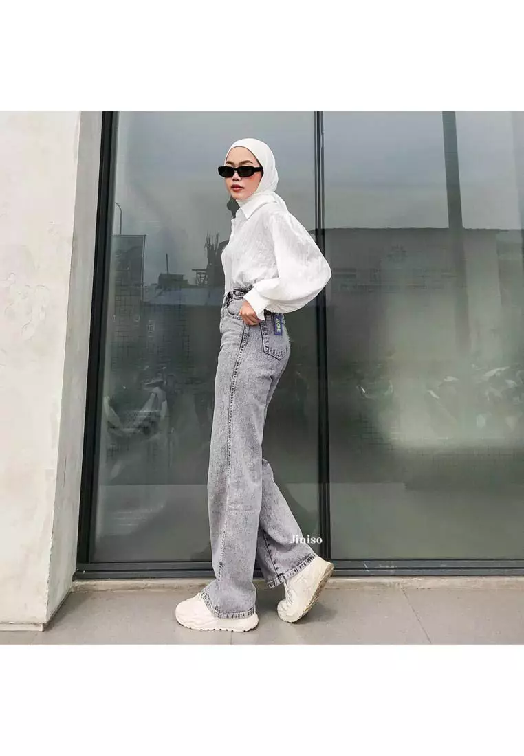 Highwaist Adjustable Baggy Jeans 441 UNDER AGE