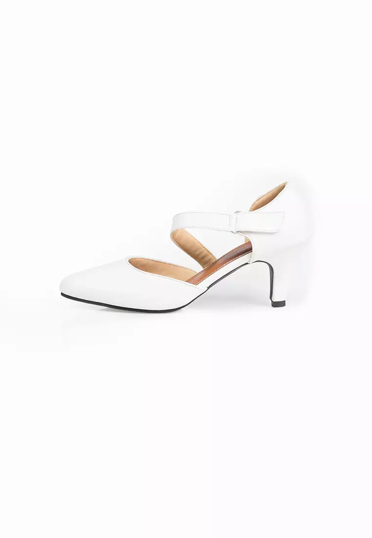 Seis Vaia Sepatu High Heels Wanita 7 cm-WHITE