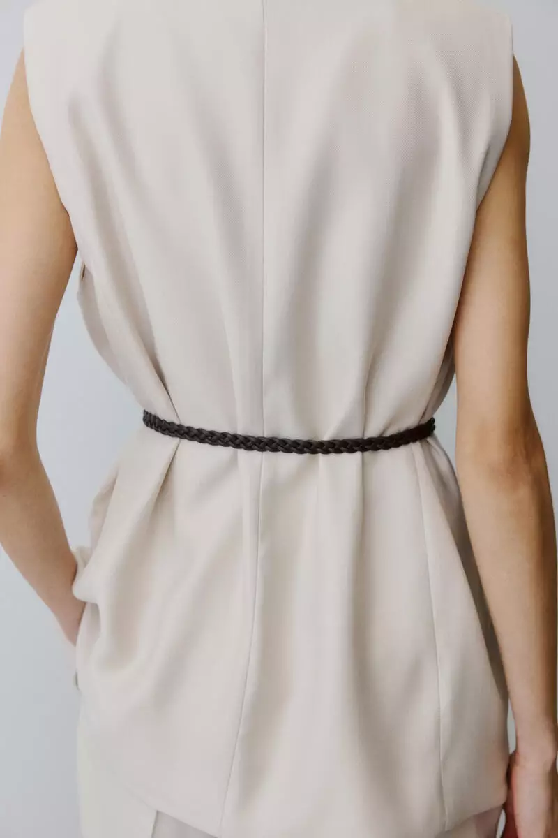 Belted waistcoat