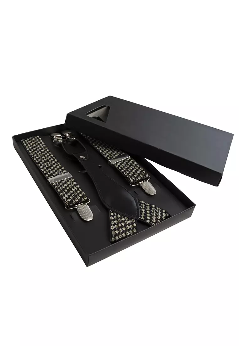 Houseofcuff Suspender Tali Jojon Karet ikat pinggang pria dewasa besar A08