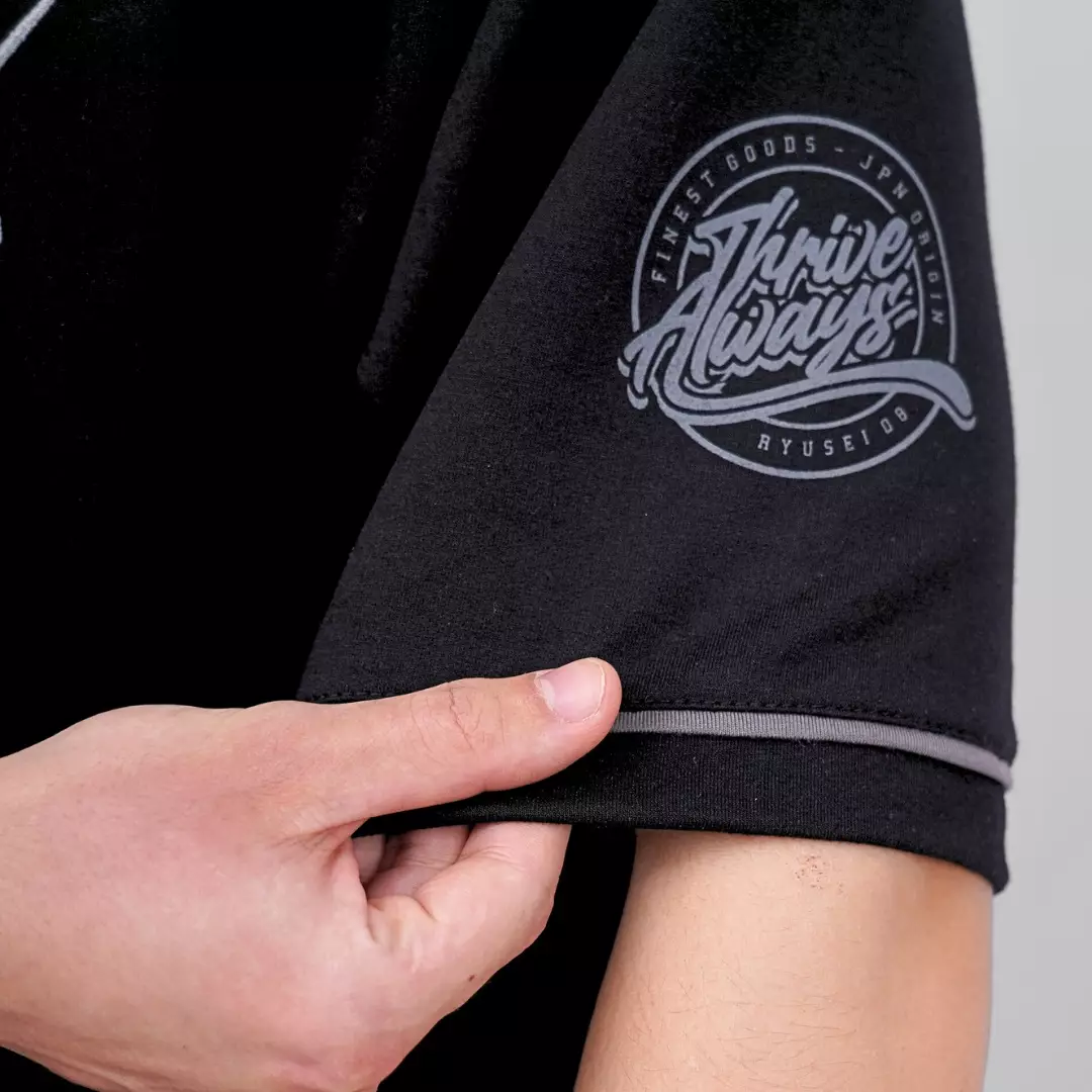 Ryusei Kaos Pria Boxy Oversize Base Black