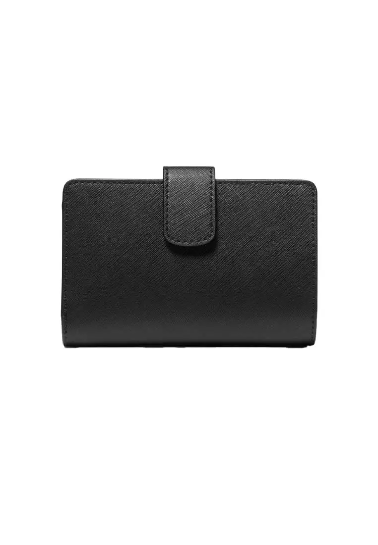 Medium Crossgrain Leather Wallet Black 35F7GTVF2L