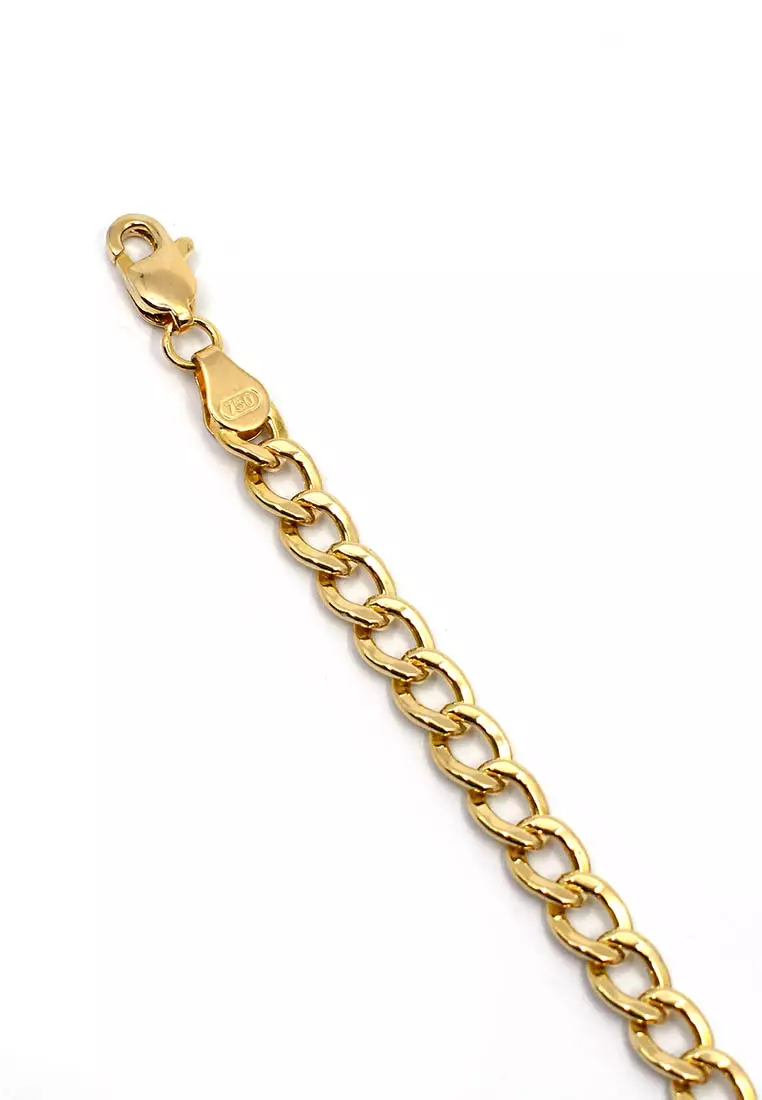 18K Italian Made Yellow Gold Bracelet