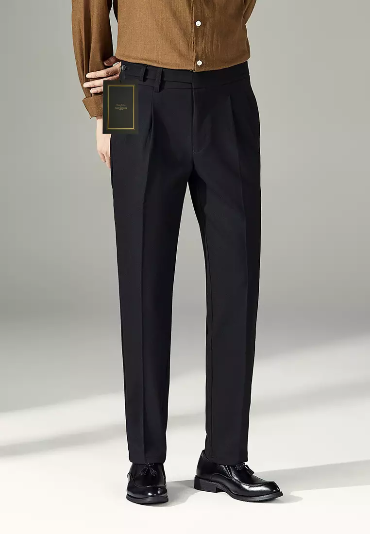 sachin and babi light blue dress HAiming Men's Dress Pants Straight High Waist Solid Color Dress Trousers  with Pocket for Business and Office