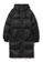 b+ab black "PEACE" quilted puffer coat 4317AAADFCF01FGS_1