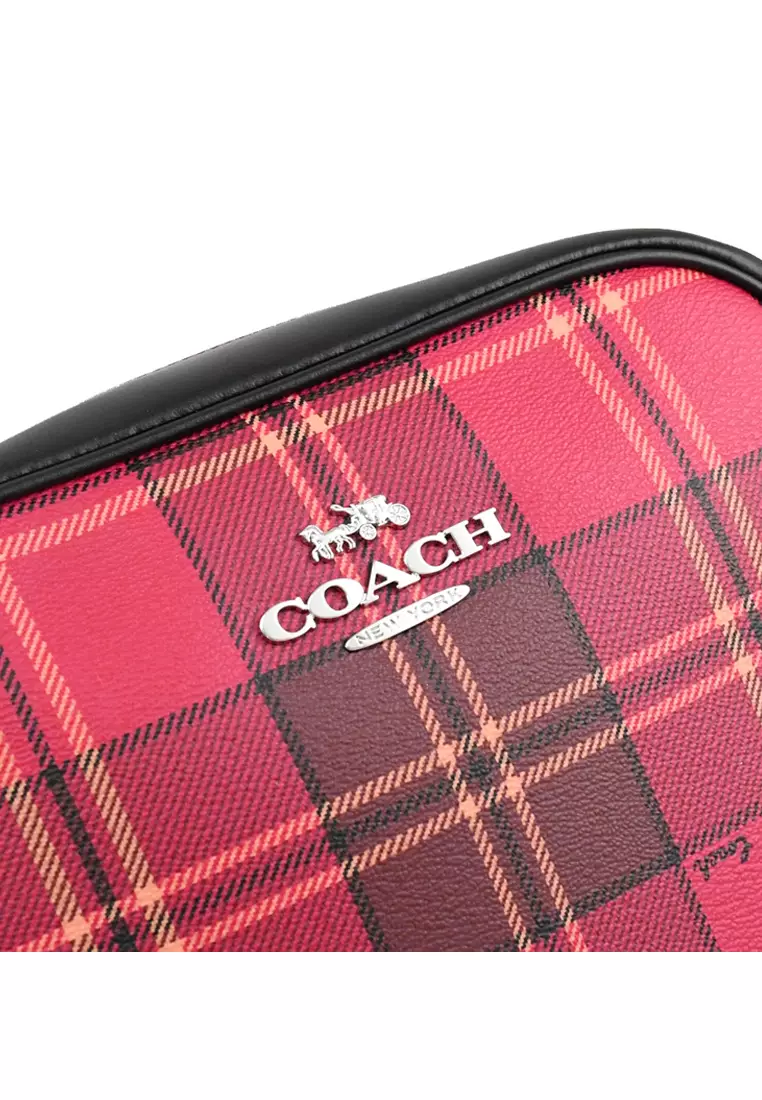 Buy Coach Coach Jamie Camera Bag With Tartan Plaid Print Red/Multi