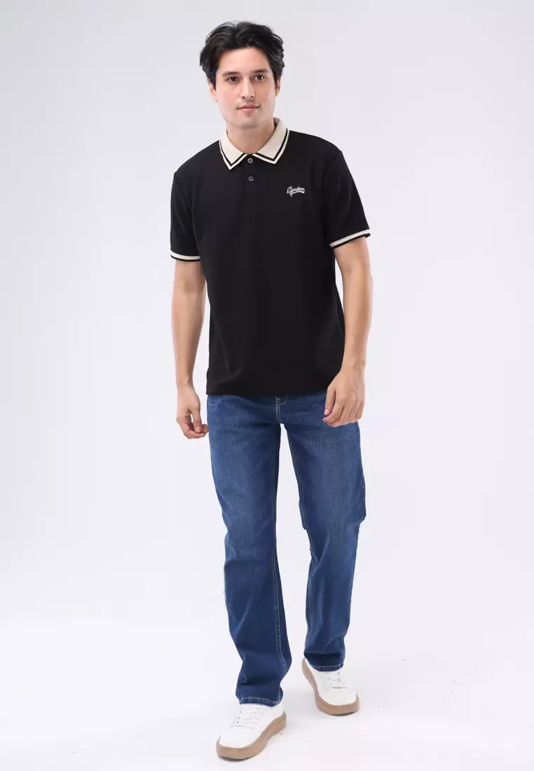 Collared Waffle Tee Short Sleeves