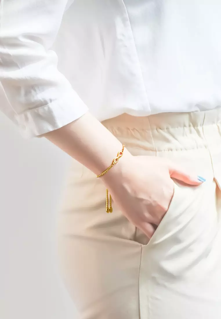 Infinity Endless Love Bracelet in Gold