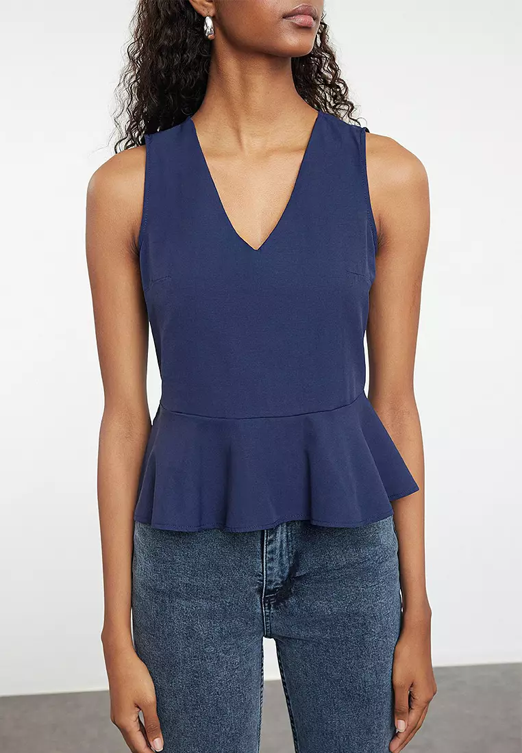 Fitted Peplum Blouse