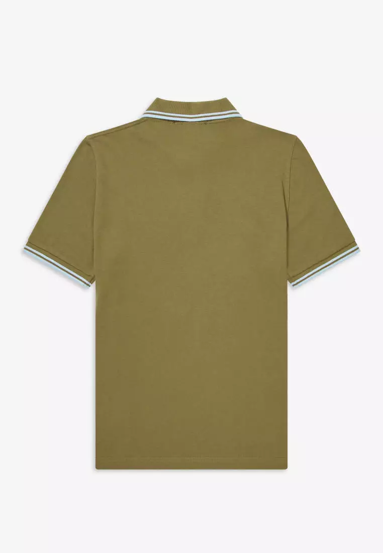 Fred Perry M12 Twin Tipped Fred Perry Shirt (Green)