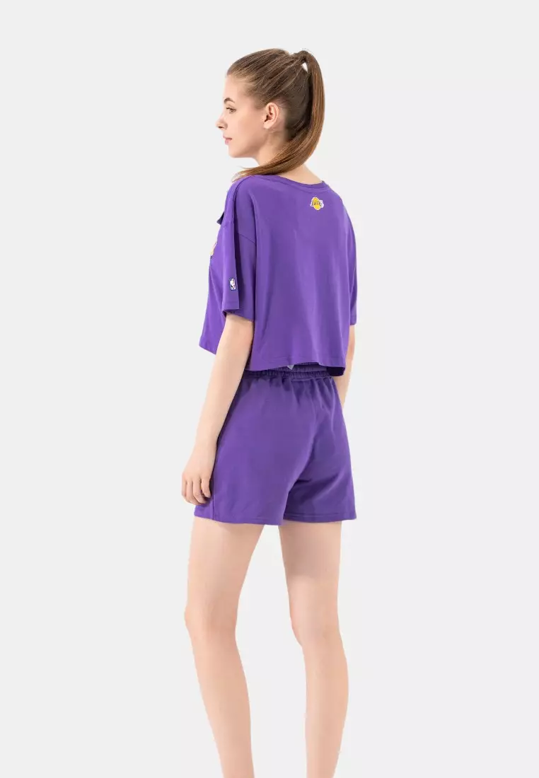 Los Angeles Lakers Crop Top for Womens Boxy Fit
