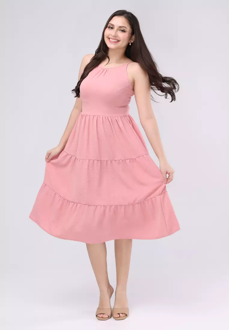 Linen Wrinkles Sleeveless Long Dress