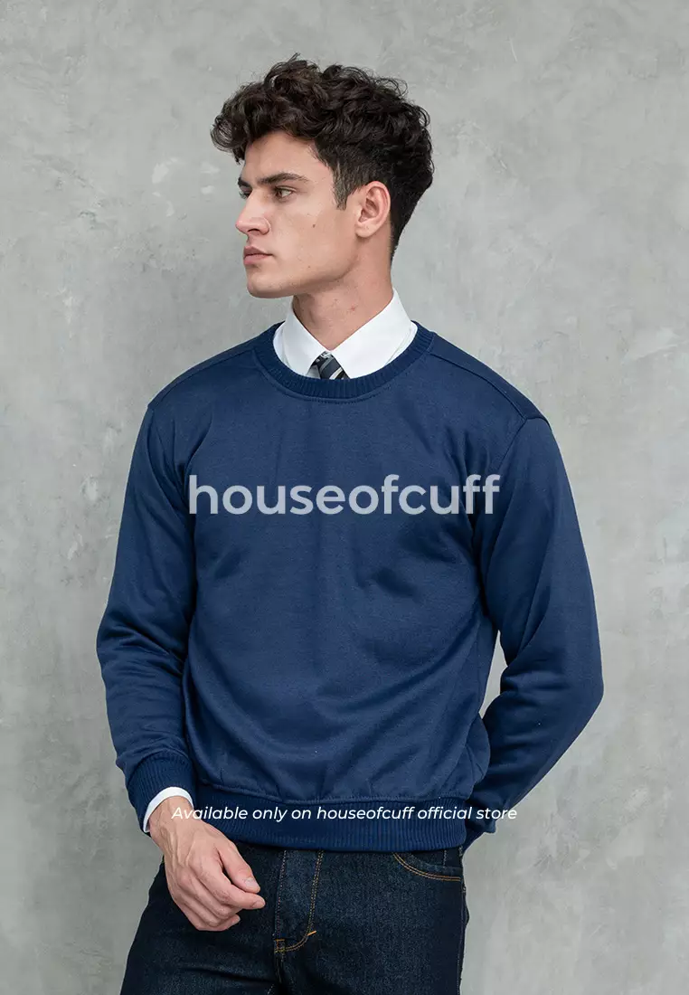 Houseofcuff Sweatshirt Sweater Basic Crewneck Navy