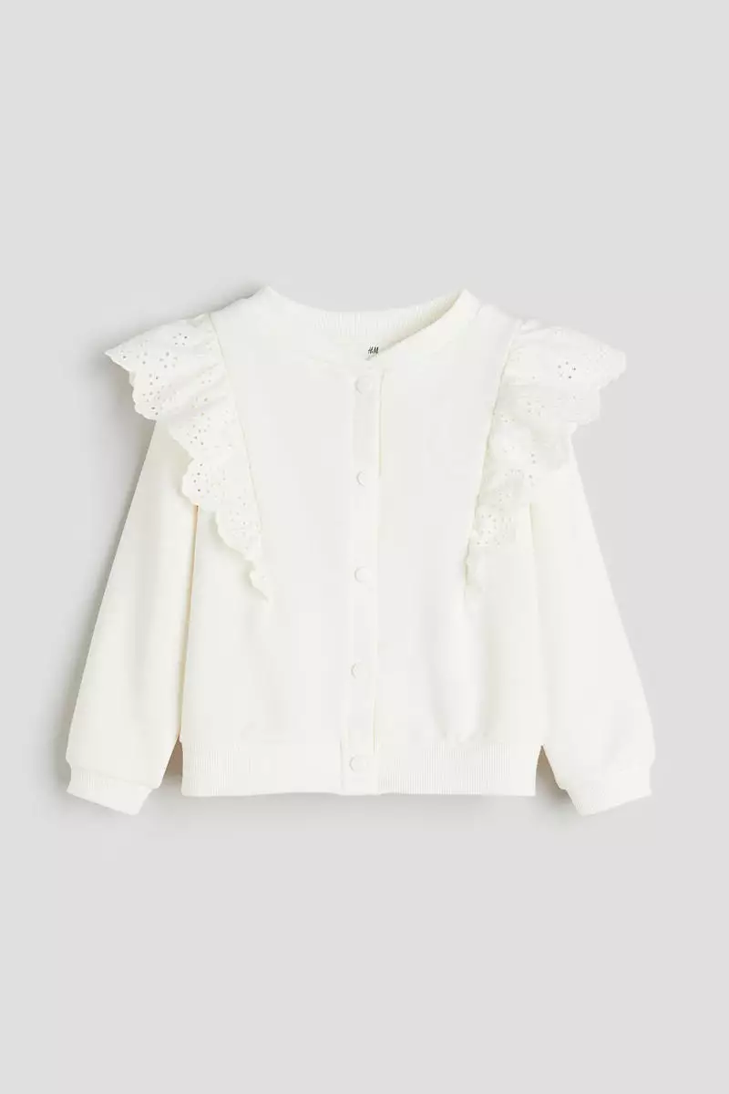 Frill hot sale sleeve cardigan