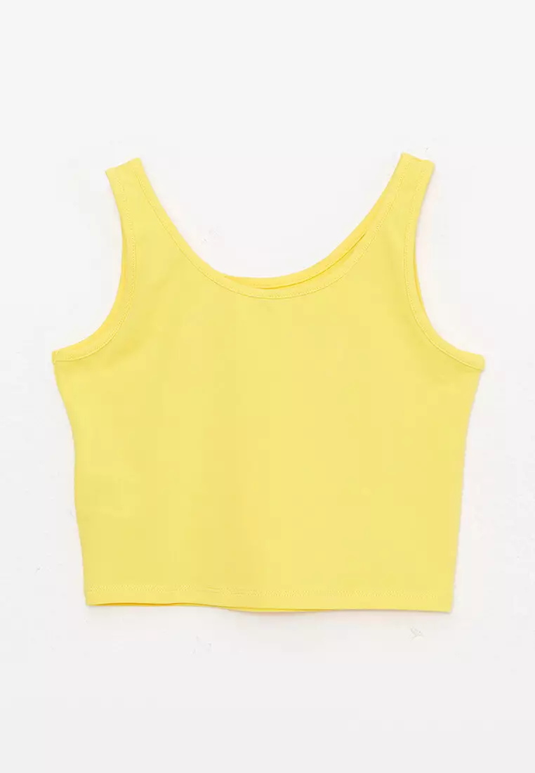 Girls yellow discount tank top