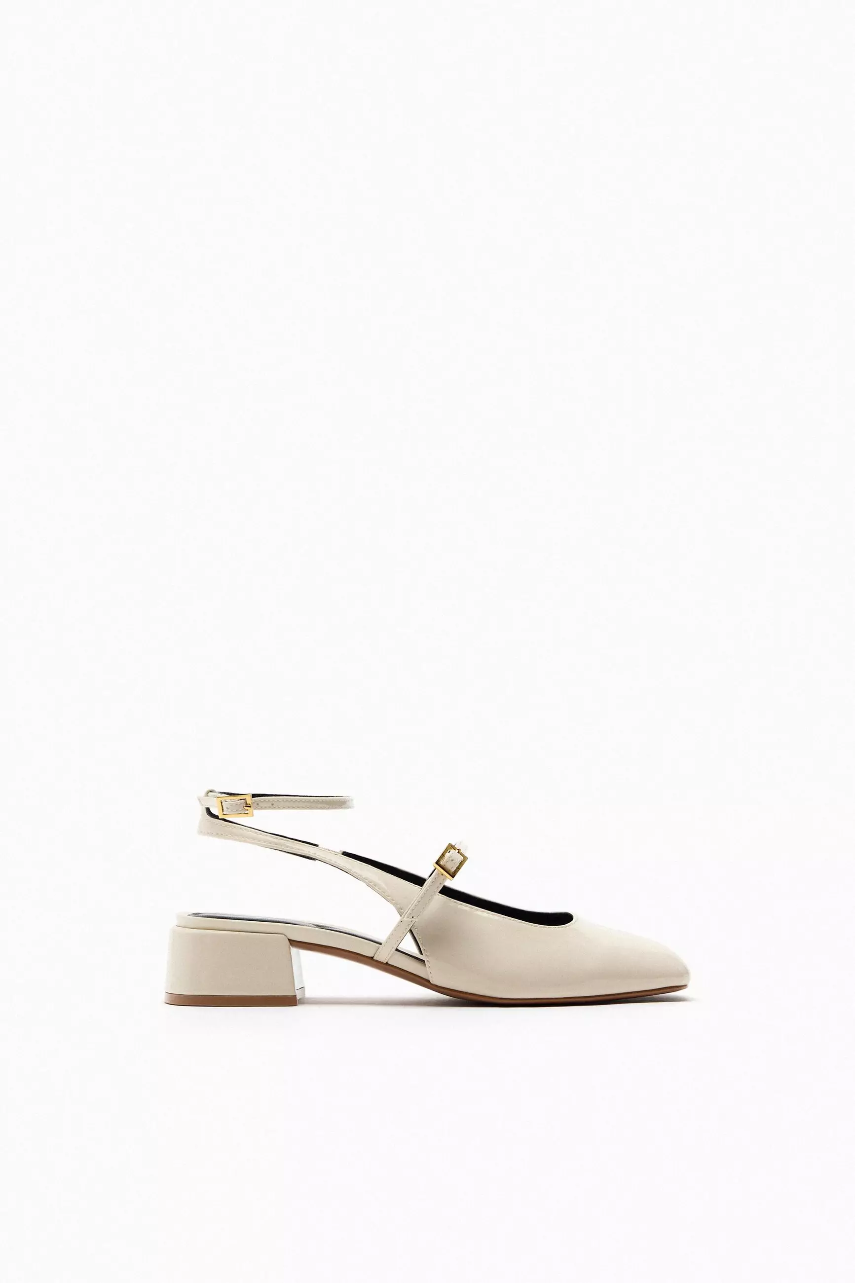 block heel slingback shoes zara