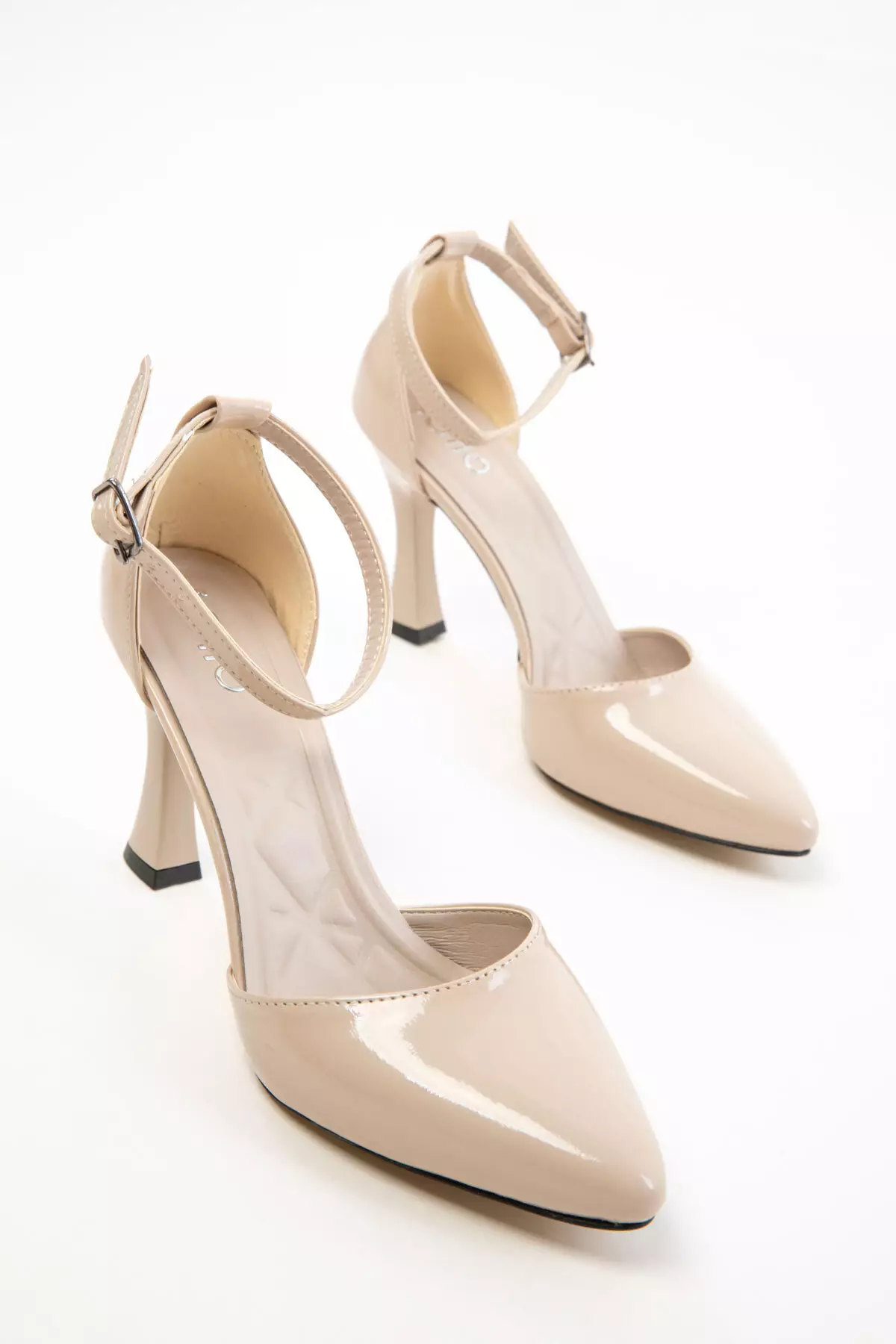 Skin Patent Leather Women'S Classic Heeled Shoes 17844