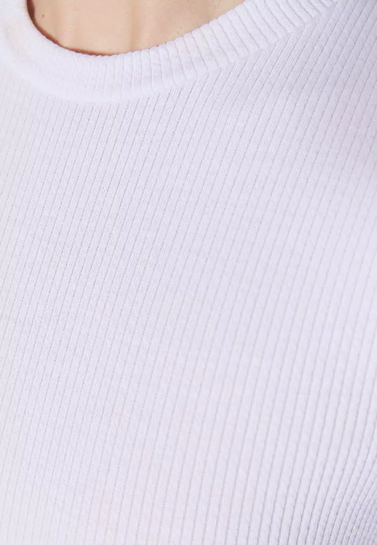 Buy Trendyol Half Sleeves Knitted Body Tunic with Snap Fastener 2025 ...