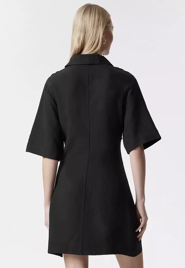 恤衫連身迷你裙