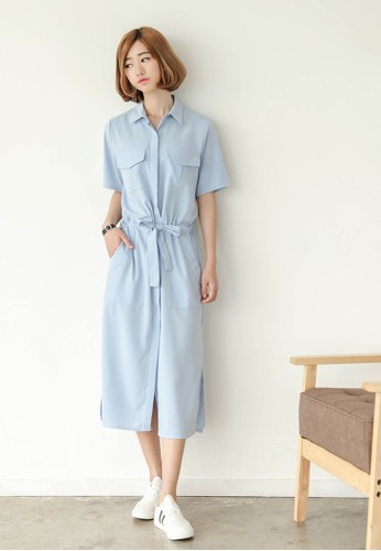 Arika 雙口袋襯esprit outlet台北衫式洋裝, 服飾, Like A Boss